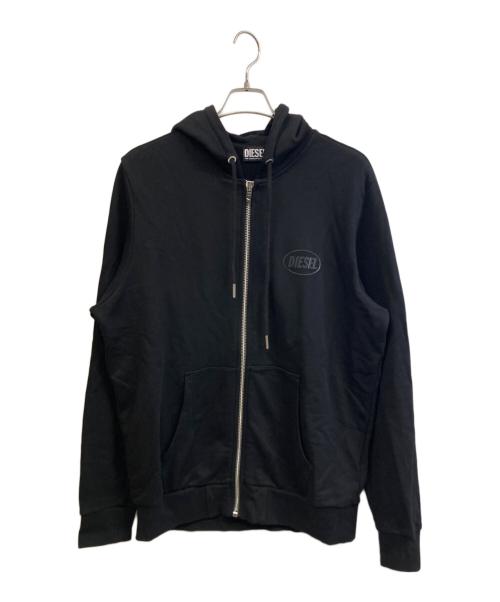 DIESEL（ディーゼル）DIESEL (ディーゼル) ジップパーカー ブラック サイズ:XLの古着・服飾アイテム
