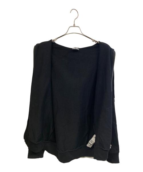 DIESEL（ディーゼル）DIESEL (ディーゼル) ジップパーカー ブラック サイズ:XLの古着・服飾アイテム