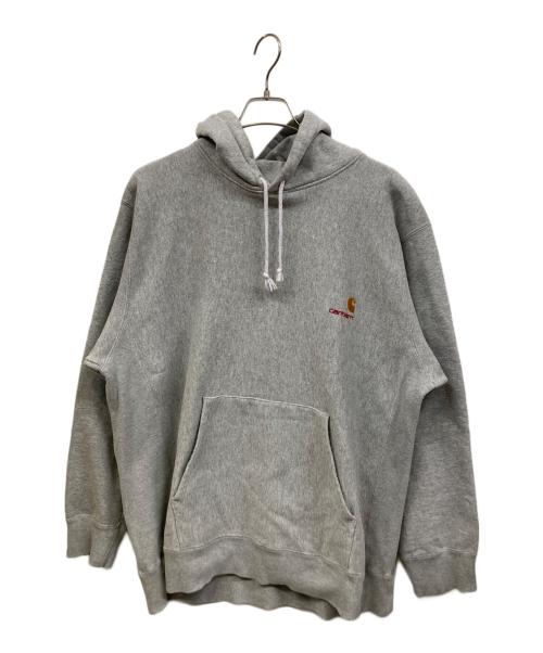 CarHartt（カーハート）CarHartt (カーハート) プルオーバーパーカー ライトグレー サイズ:XLの古着・服飾アイテム