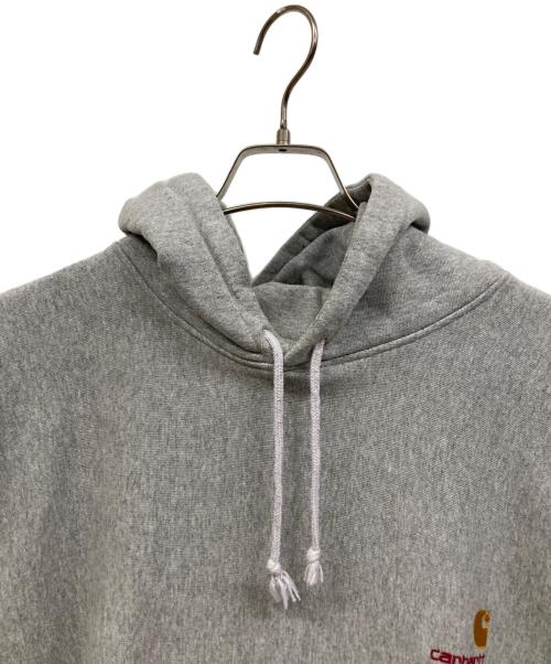 CarHartt（カーハート）CarHartt (カーハート) プルオーバーパーカー ライトグレー サイズ:XLの古着・服飾アイテム