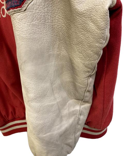 LEVI'S（リーバイス）LEVI'S (リーバイス) スタジャン オレンジ×ホワイト サイズ:XLの古着・服飾アイテム