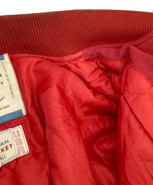 LEVI'S（リーバイス）LEVI'S (リーバイス) スタジャン オレンジ×ホワイト サイズ:XLの古着・服飾アイテム