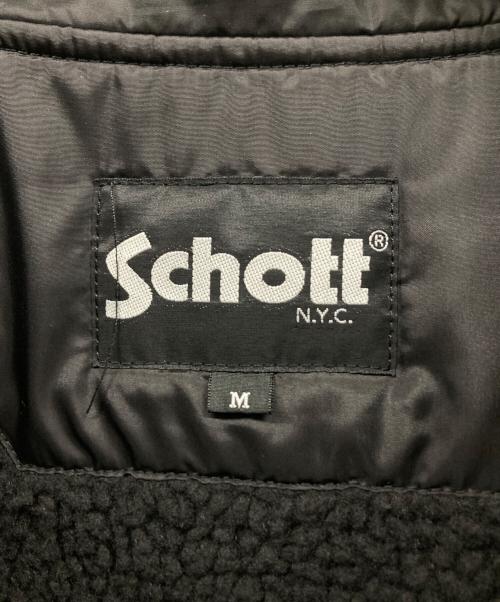 Schott（ショット）Schott (ショット) 裏ボアコーチジャケット ブラック サイズ:Mの古着・服飾アイテム