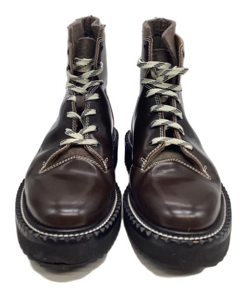 OAMC（オーエーエムシー）OAMC (オーエーエムシー) レースアップブーツ ブラウン サイズ:9 1/2の古着・服飾アイテム