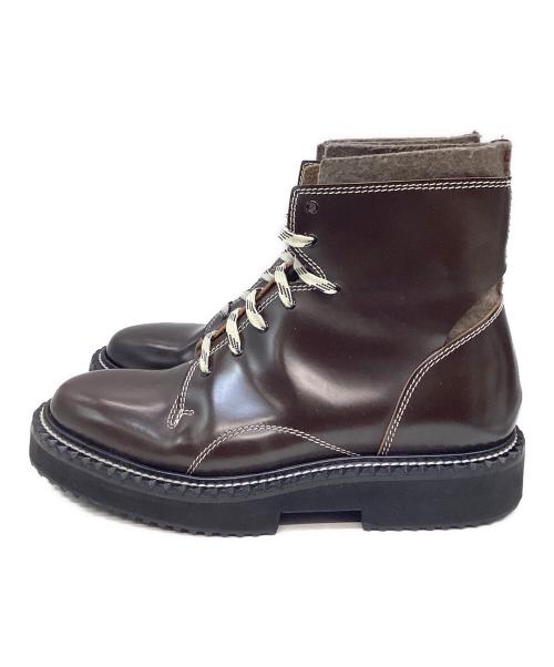 OAMC（オーエーエムシー）OAMC (オーエーエムシー) レースアップブーツ ブラウン サイズ:9 1/2の古着・服飾アイテム