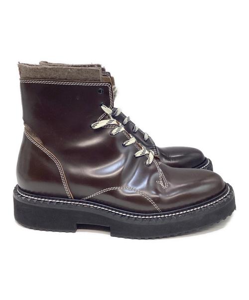 OAMC（オーエーエムシー）OAMC (オーエーエムシー) レースアップブーツ ブラウン サイズ:9 1/2の古着・服飾アイテム