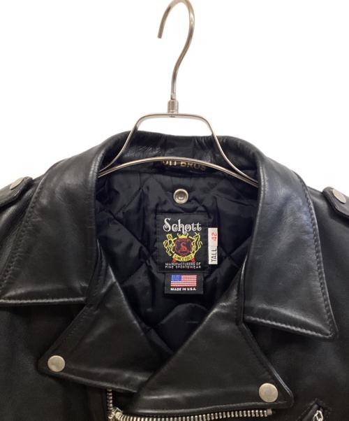 Schott（ショット）Schott (ショット) 613UST ONESTAR TALL ライダースジャケット ブラック サイズ:42の古着・服飾アイテム