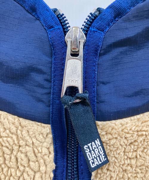 STANDARD CALIFORNIA（スタンダードカリフォルニア）STANDARD CALIFORNIA (スタンダードカリフォルニア) フリースジャケット ベージュ サイズ:Mの古着・服飾アイテム