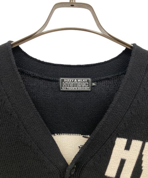 Hysteric Glamour（ヒステリックグラマー）Hysteric Glamour (ヒステリックグラマー) 厚手カーディガン ブラック サイズ:XLの古着・服飾アイテム