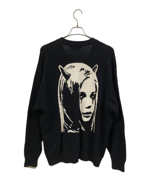 Hysteric Glamour（ヒステリックグラマー）Hysteric Glamour (ヒステリックグラマー) 厚手カーディガン ブラック サイズ:XLの古着・服飾アイテム