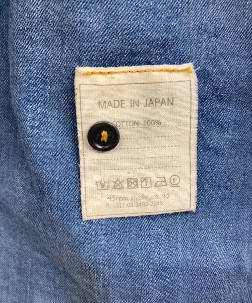45rpm（45アールピーエム）45rpm (45アールピーエム) 長袖シャツ インディゴ サイズ:2の古着・服飾アイテム