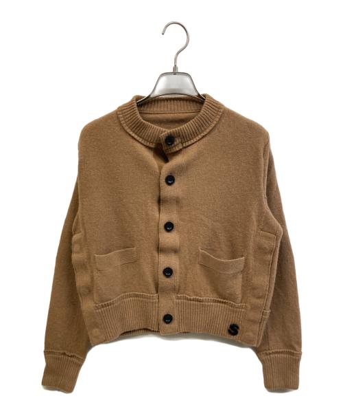 sacai（サカイ）sacai (サカイ) ニットカーディガン ブラウン サイズ:1の古着・服飾アイテム