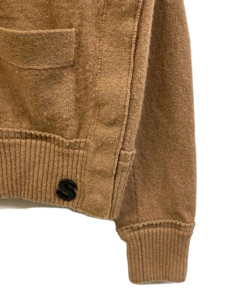 sacai（サカイ）sacai (サカイ) ニットカーディガン ブラウン サイズ:1の古着・服飾アイテム
