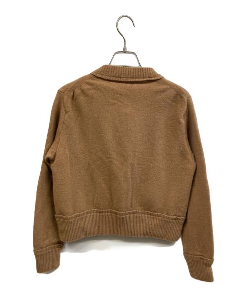 sacai（サカイ）sacai (サカイ) ニットカーディガン ブラウン サイズ:1の古着・服飾アイテム