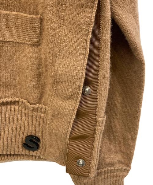 sacai（サカイ）sacai (サカイ) ニットカーディガン ブラウン サイズ:1の古着・服飾アイテム