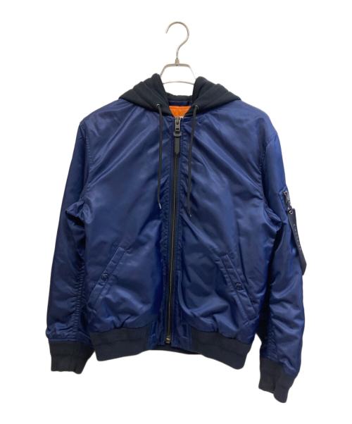 COACH（コーチ）COACH (コーチ) フライトジャケット ネイビー×ブラック サイズ:Sの古着・服飾アイテム