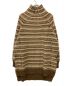 MM6 Maison Margiela (エムエムシックス メゾンマルジェラ) ニットワンピース ブラウン×ベージュ サイズ:S 未使用品：10000円