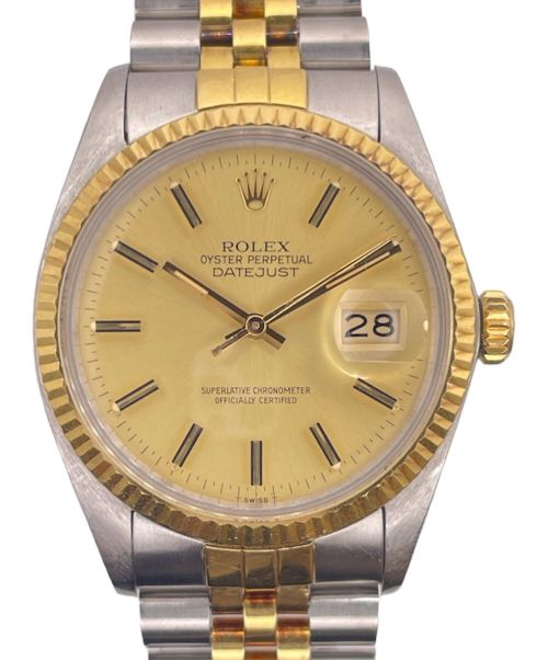 ROLEX（ロレックス）ROLEX (ロレックス) デイトジャスト ゴールド サイズ:36mmの古着・服飾アイテム