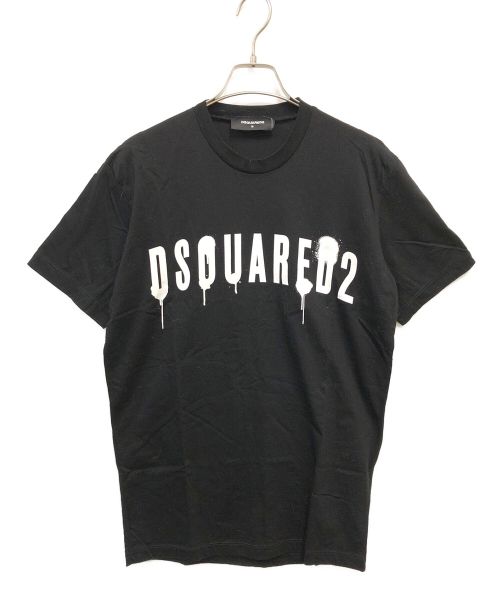 DSQUARED2（ディースクエアード）DSQUARED2 (ディースクエアード) 23SS クルーネックTEE ブラック サイズ:Mの古着・服飾アイテム