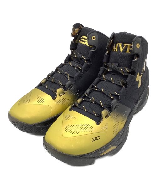 UNDER ARMOUR（アンダーアーマー）UNDER ARMOUR (アンダー アーマー) バスケットシューズペアセット ホワイト×ブラック×ゴールド サイズ:USA 9の古着・服飾アイテム