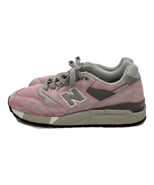 NEW BALANCE（ニューバランス）NEW BALANCE (ニューバランス) ローカットスニーカー ピンク×グレー サイズ:26.5の古着・服飾アイテム