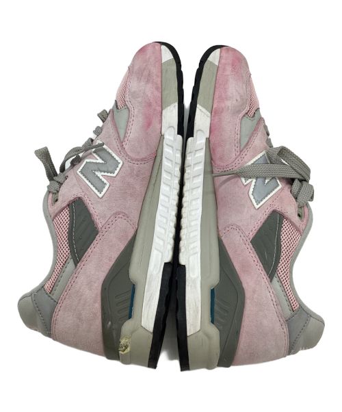 NEW BALANCE（ニューバランス）NEW BALANCE (ニューバランス) ローカットスニーカー ピンク×グレー サイズ:26.5の古着・服飾アイテム