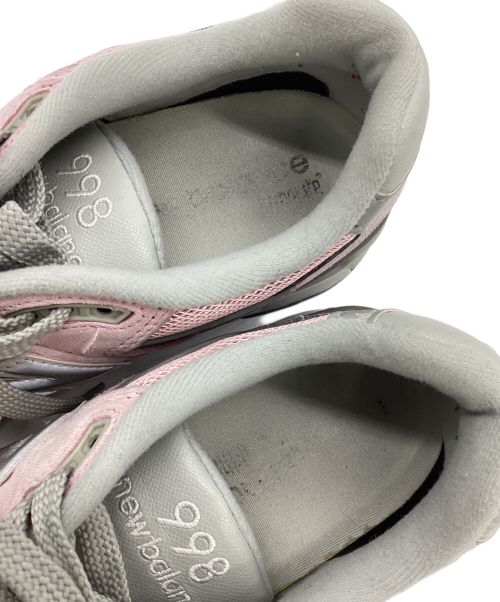 NEW BALANCE（ニューバランス）NEW BALANCE (ニューバランス) ローカットスニーカー ピンク×グレー サイズ:26.5の古着・服飾アイテム