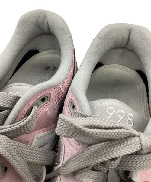 NEW BALANCE（ニューバランス）NEW BALANCE (ニューバランス) ローカットスニーカー ピンク×グレー サイズ:26.5の古着・服飾アイテム