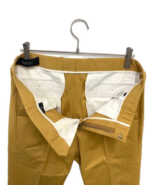 GUCCI（グッチ）GUCCI (グッチ) スラックスパンツ イエロー サイズ:SIZE 48の古着・服飾アイテム