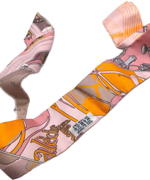 HERMES（エルメス）HERMES (エルメス) ツイリースカーフ ピンクの古着・服飾アイテム