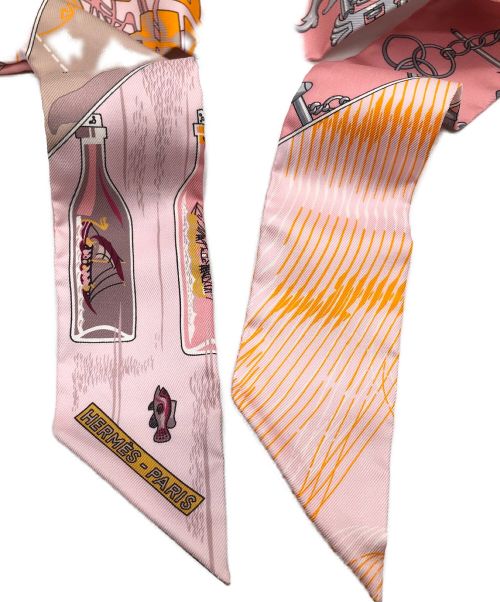 HERMES（エルメス）HERMES (エルメス) ツイリースカーフ ピンクの古着・服飾アイテム