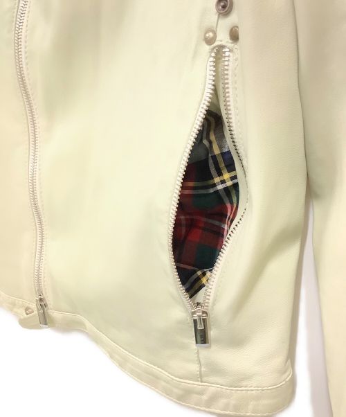 DELANCI（デランシー）DELANCI (デランシー) シングルライダースジャケット オフホワイト サイズ:SIZE 46の古着・服飾アイテム