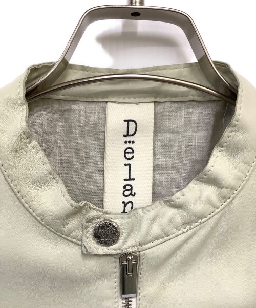 DELANCI（デランシー）DELANCI (デランシー) シングルライダースジャケット オフホワイト サイズ:SIZE 46の古着・服飾アイテム
