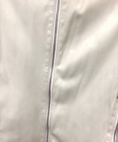 DELANCI（デランシー）DELANCI (デランシー) シングルライダースジャケット オフホワイト サイズ:SIZE 46の古着・服飾アイテム
