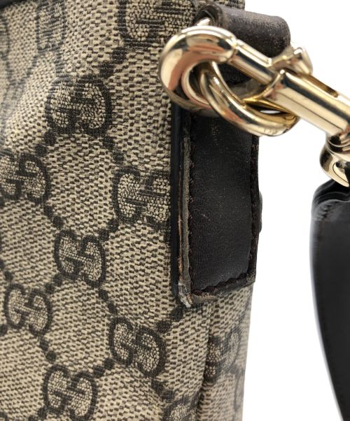 GUCCI（グッチ）GUCCI (グッチ) ショルダーバッグ ベージュ×ブラウンの古着・服飾アイテム
