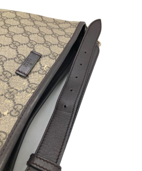 GUCCI（グッチ）GUCCI (グッチ) ショルダーバッグ ベージュ×ブラウンの古着・服飾アイテム