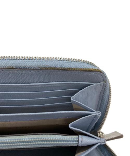 MICHAEL KORS（マイケル・コース）MICHAEL KORS (マイケルコース) ラウンドファスナー長財布 サックスブルーの古着・服飾アイテム