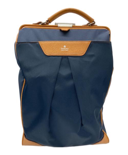 master-piece（マスターピース）master-piece (マスターピース) ダレス型リュック ブラウン×ネイビーの古着・服飾アイテム