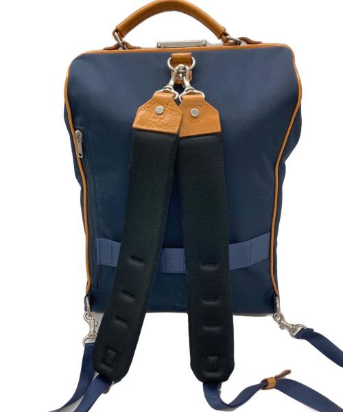 master-piece（マスターピース）master-piece (マスターピース) ダレス型リュック ブラウン×ネイビーの古着・服飾アイテム