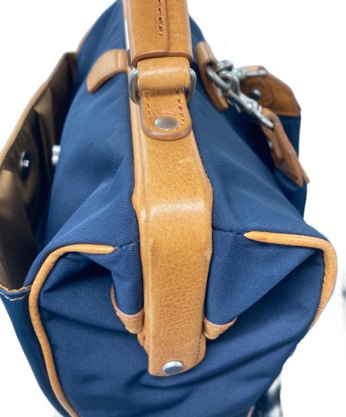 master-piece（マスターピース）master-piece (マスターピース) ダレス型リュック ブラウン×ネイビーの古着・服飾アイテム