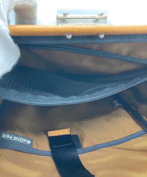 master-piece（マスターピース）master-piece (マスターピース) ダレス型リュック ブラウン×ネイビーの古着・服飾アイテム