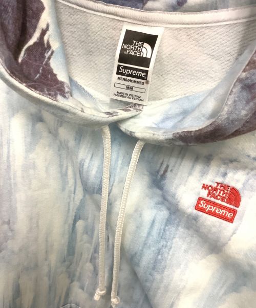 THE NORTH FACE（ザ ノース フェイス）THE NORTH FACE (ザ ノース フェイス) Supreme (シュプリーム) lce Climb Hooded Sweatshirt ライトブルー サイズ:Mの古着・服飾アイテム