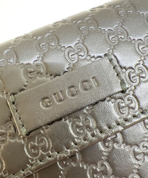 GUCCI（グッチ）GUCCI (グッチ) Wホック2つ折り財布 ブラックの古着・服飾アイテム