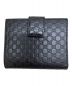 GUCCI (グッチ) Wホック2つ折り財布 ブラック：25000円