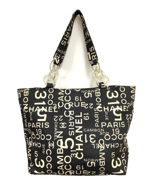 CHANEL（シャネル）CHANEL (シャネル) トートバッグ ブラック×ホワイトの古着・服飾アイテム