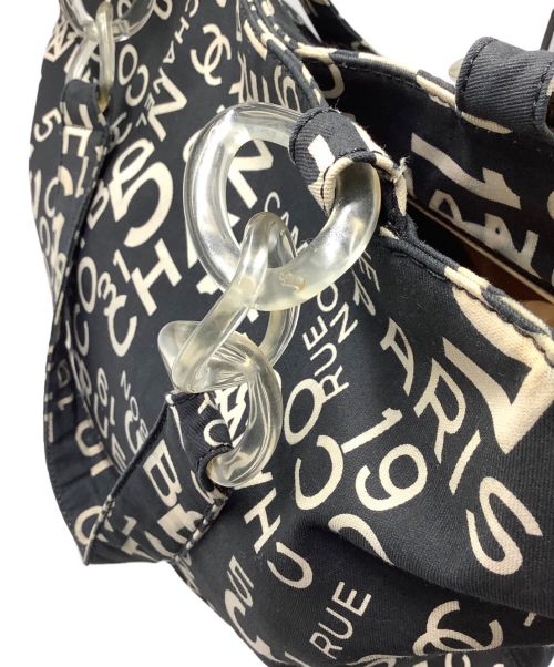 CHANEL（シャネル）CHANEL (シャネル) トートバッグ ブラック×ホワイトの古着・服飾アイテム