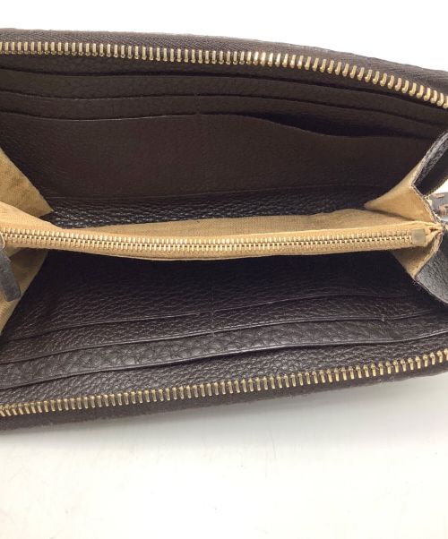 FENDI（フェンディ）FENDI (フェンディ) ラウンドファスナー長財布 ブラックの古着・服飾アイテム