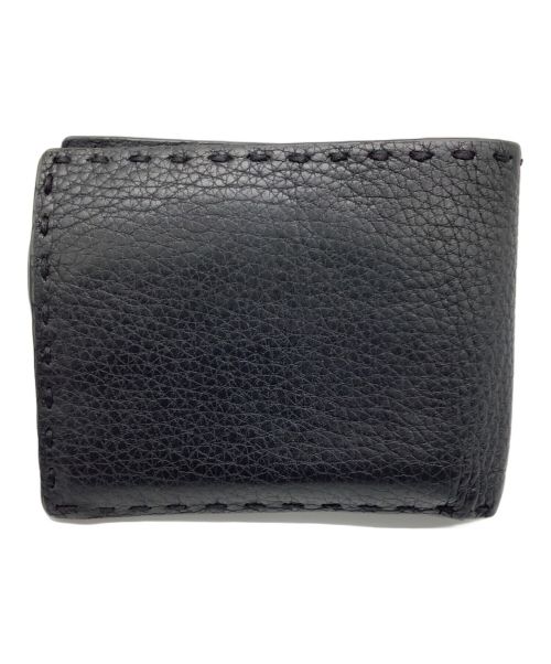 FENDI（フェンディ）FENDI (フェンディ) 2つ折り財布 ブラックの古着・服飾アイテム