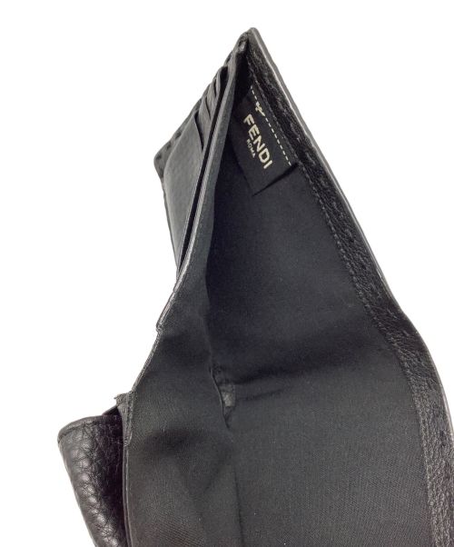 FENDI（フェンディ）FENDI (フェンディ) 2つ折り財布 ブラックの古着・服飾アイテム