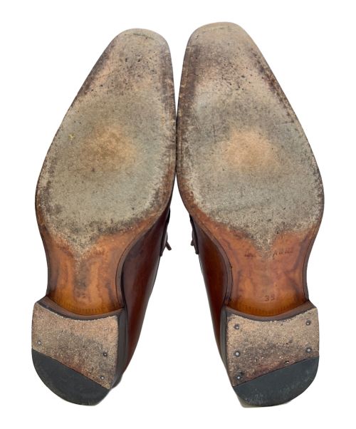 MAGNANNI（マグナーニ）MAGNANNI (マグナーニ) Uチップコインローファー ブラウン サイズ:Size 39の古着・服飾アイテム